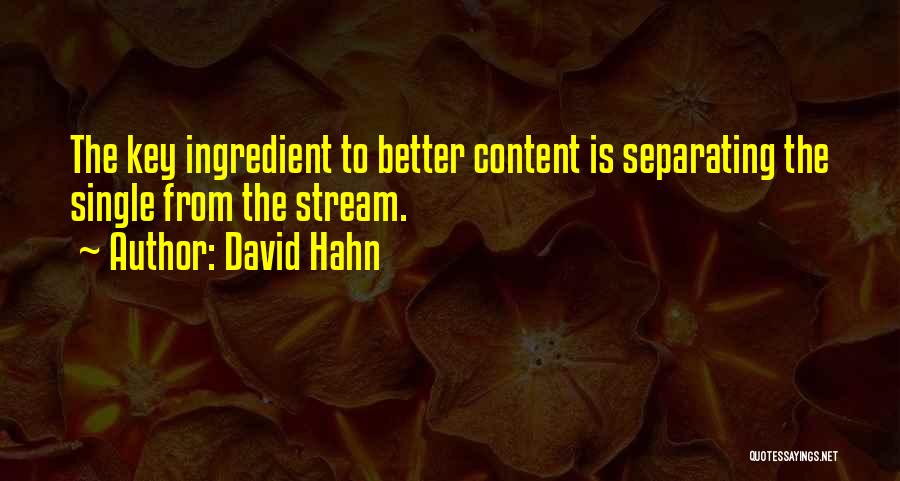 Content Marketing Quotes By David Hahn