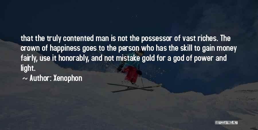 Contented Person Quotes By Xenophon