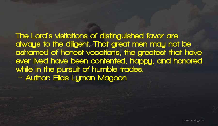 Contented Quotes By Elias Lyman Magoon