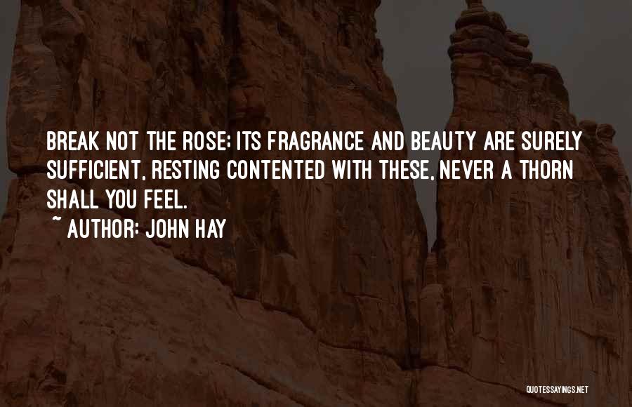Contented Quotes By John Hay