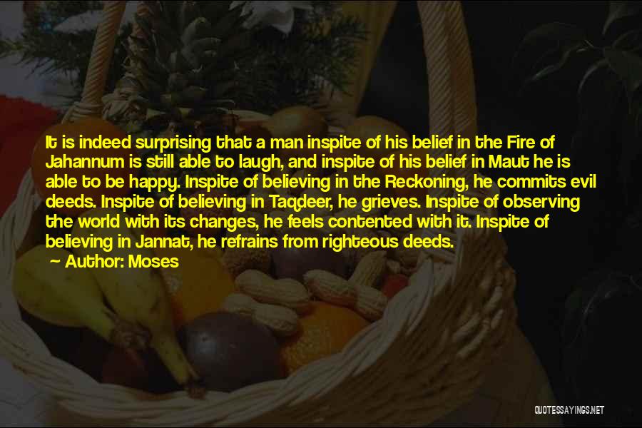 Contented Quotes By Moses