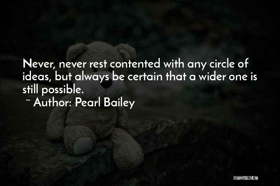 Contented Quotes By Pearl Bailey