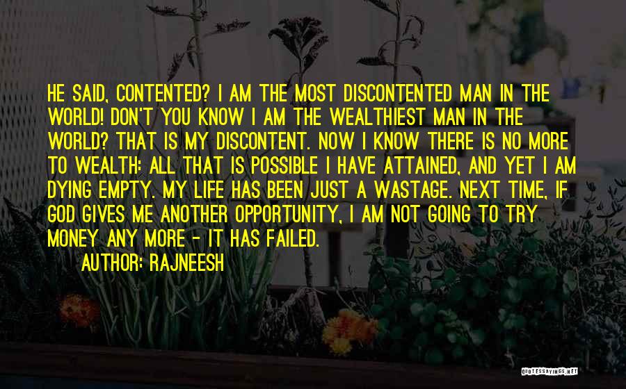 Contented Quotes By Rajneesh