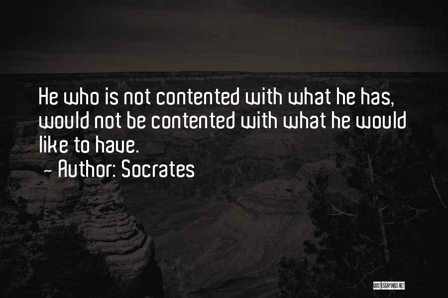 Contented Quotes By Socrates