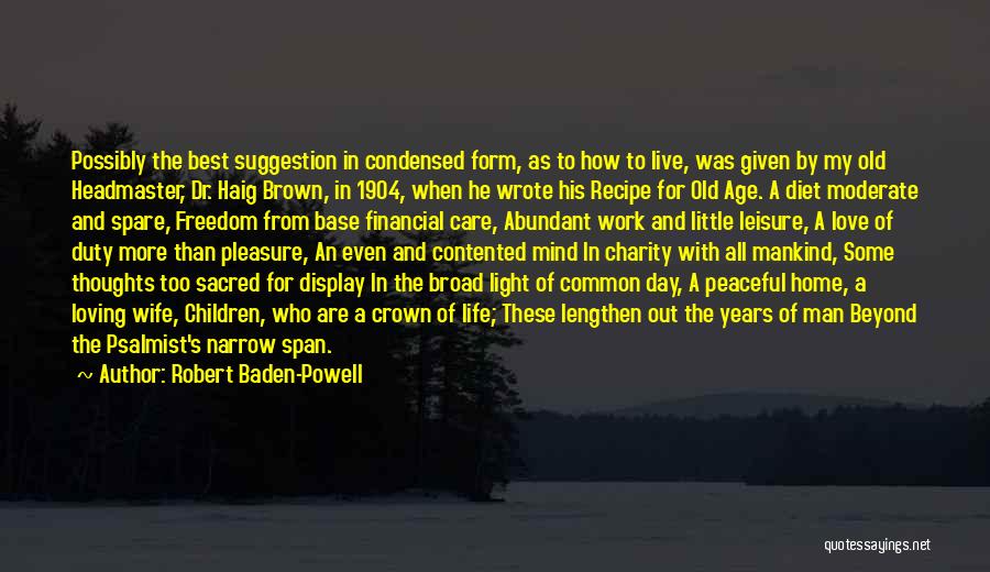 Contented Wife Quotes By Robert Baden-Powell