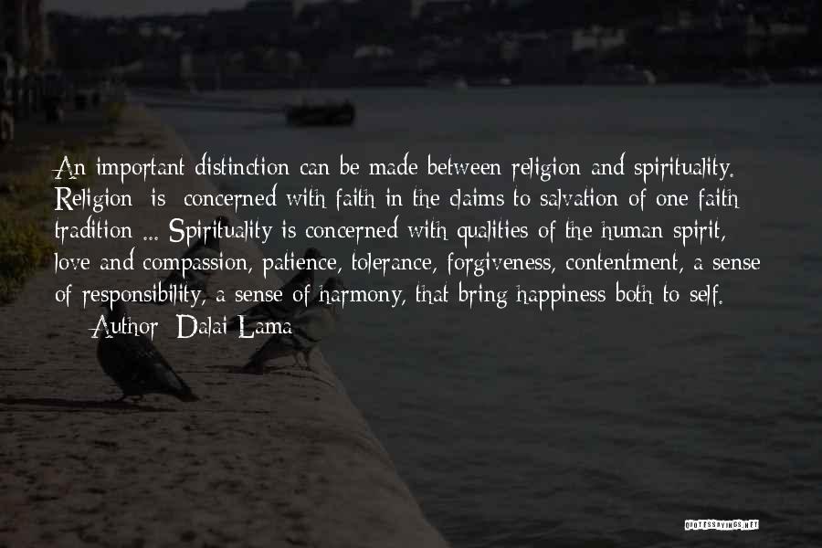 Contentment And Love Quotes By Dalai Lama