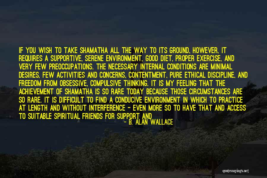 Contentment In Friends Quotes By B. Alan Wallace Contentment In Friends Quotes By B. Alan Wallace