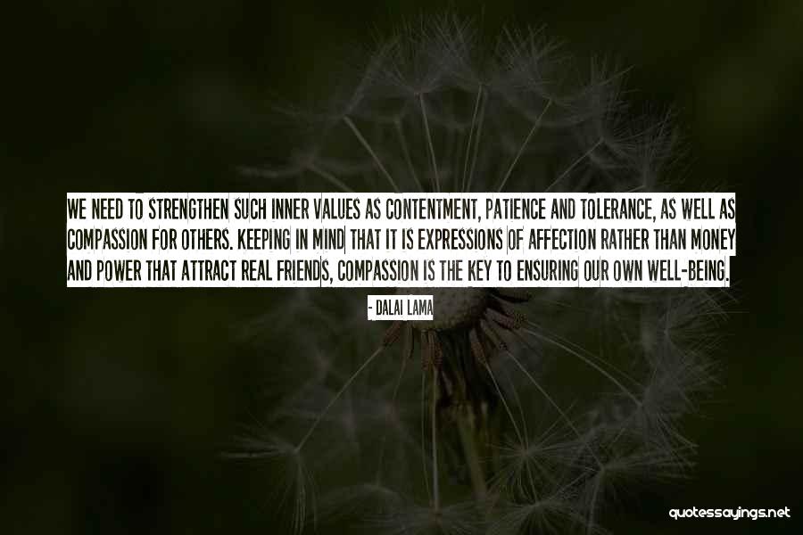 Contentment In Friends Quotes By Dalai Lama Contentment In Friends Quotes By Dalai Lama