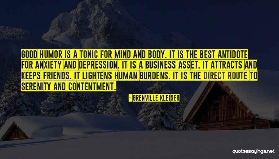 Contentment In Friends Quotes By Grenville Kleiser