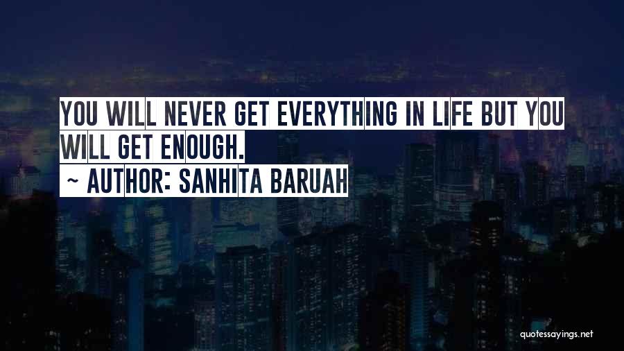 Contentment In Love Life Quotes By Sanhita Baruah