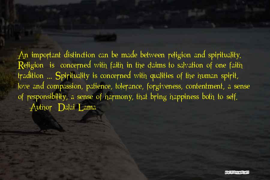 Contentment In Love Quotes By Dalai Lama