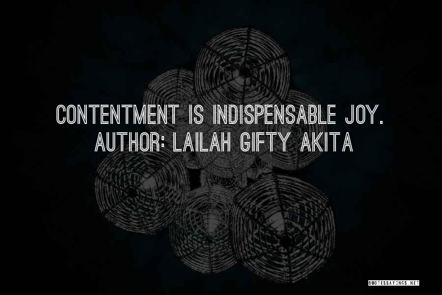 Contentment In Work Quotes By Lailah Gifty Akita
