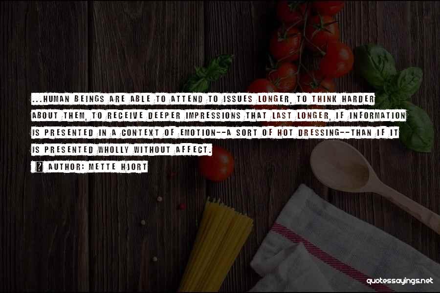 Context In Literature Quotes By Mette Hjort