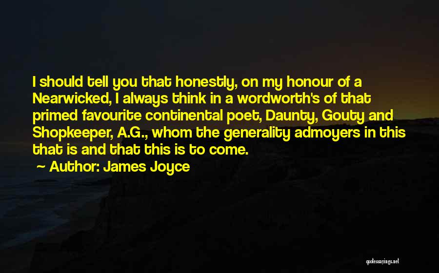 Continental Quotes By James Joyce