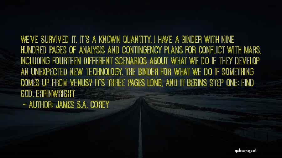 Contingency Plans Quotes By James S.A. Corey