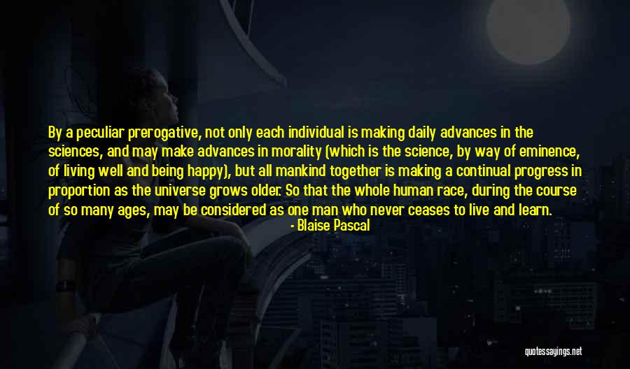 Continual Progress Quotes By Blaise Pascal