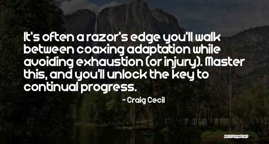 Continual Progress Quotes By Craig Cecil