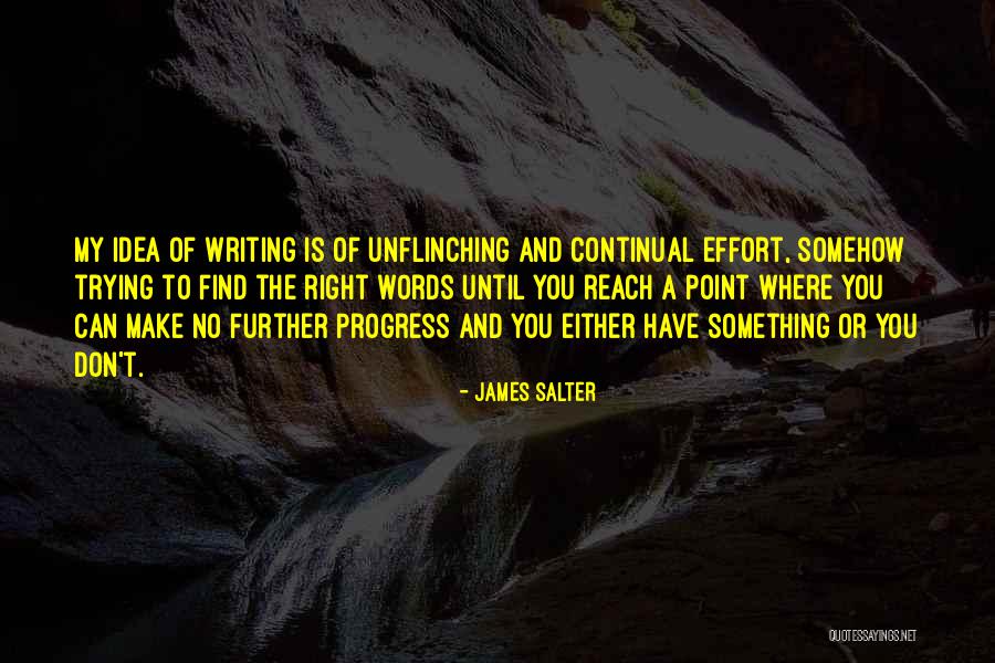 Continual Progress Quotes By James Salter