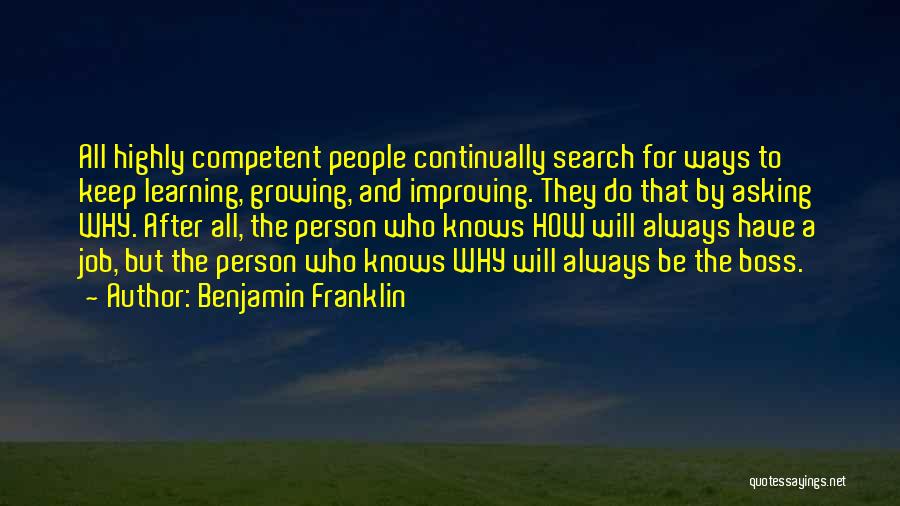 Continually Improving Quotes By Benjamin Franklin