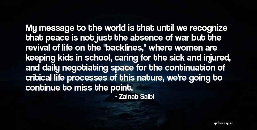 Continuation School Quotes By Zainab Salbi Continuation School Quotes By Zainab Salbi