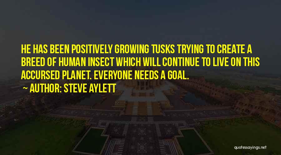 Continue Growing Quotes By Steve Aylett