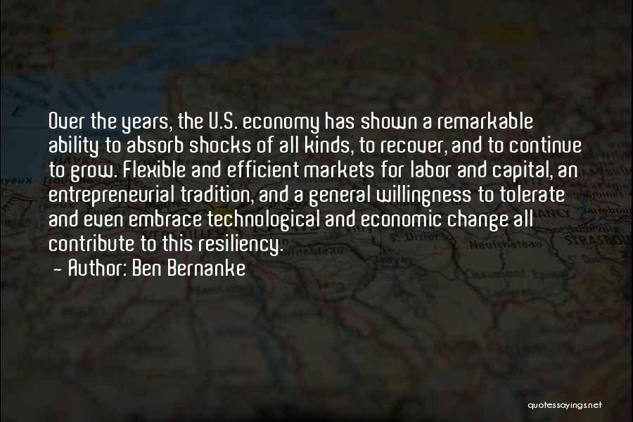 Continue To Grow Quotes By Ben Bernanke