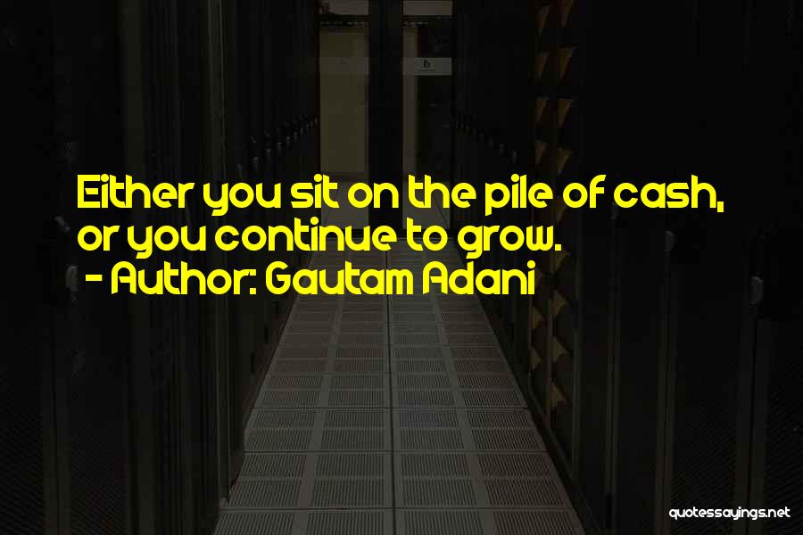 Continue To Grow Quotes By Gautam Adani