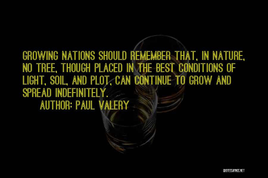 Continue To Grow Quotes By Paul Valery