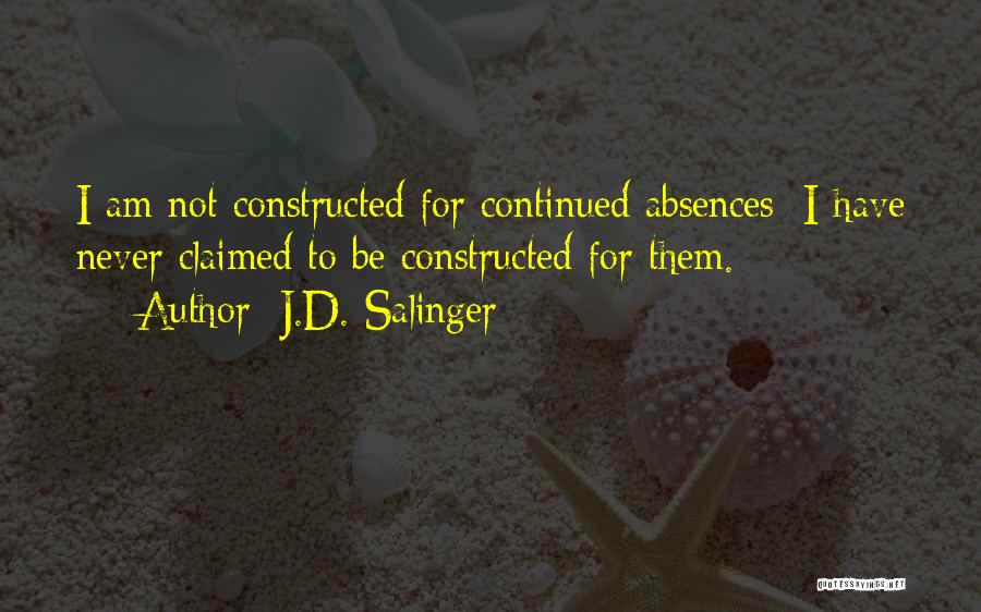 Continued Quotes By J.D. Salinger