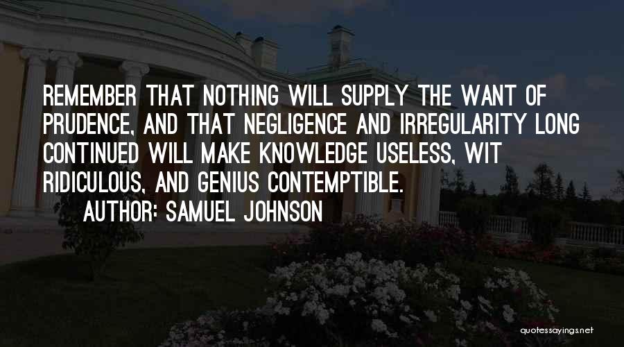 Continued Quotes By Samuel Johnson