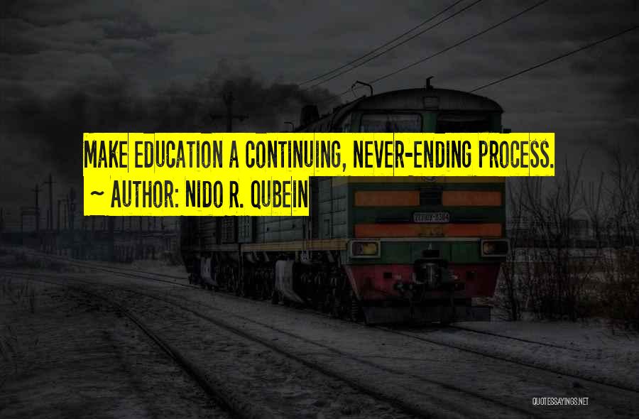 Continuing Education Quotes By Nido R. Qubein