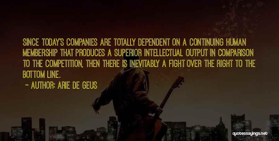 Continuing The Fight Quotes By Arie De Geus