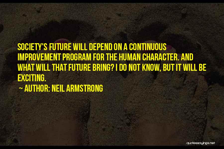 Continuous Improvement Program Quotes By Neil Armstrong