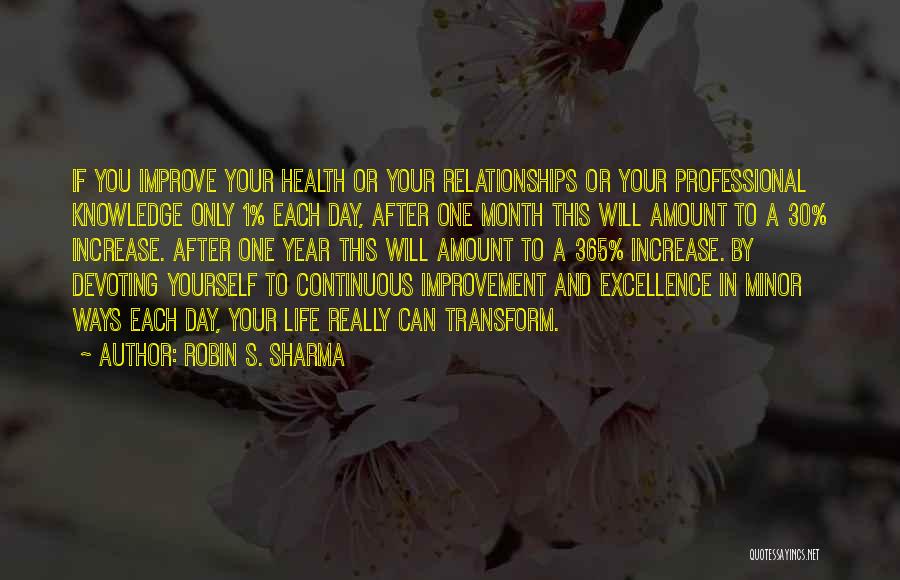 Continuous Improvement Quotes By Robin S. Sharma