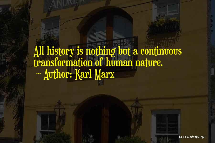 Continuous Quotes By Karl Marx