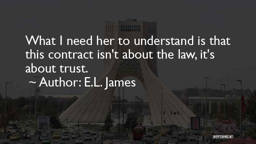 Contract Law Quotes By E.L. James