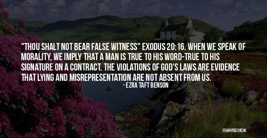 Contract Law Quotes By Ezra Taft Benson Contract Law Quotes By Ezra Taft Benson