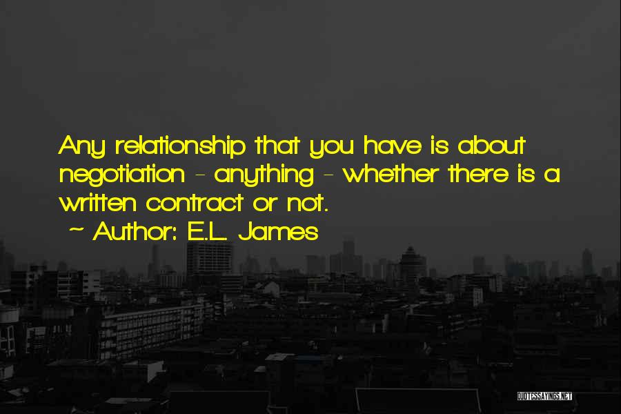 Contract Relationship Quotes By E.L. James