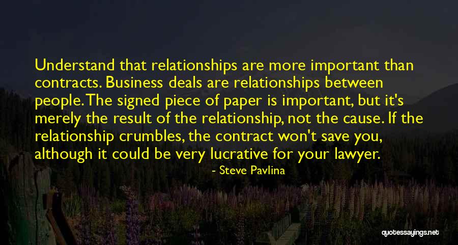 Contract Relationship Quotes By Steve Pavlina