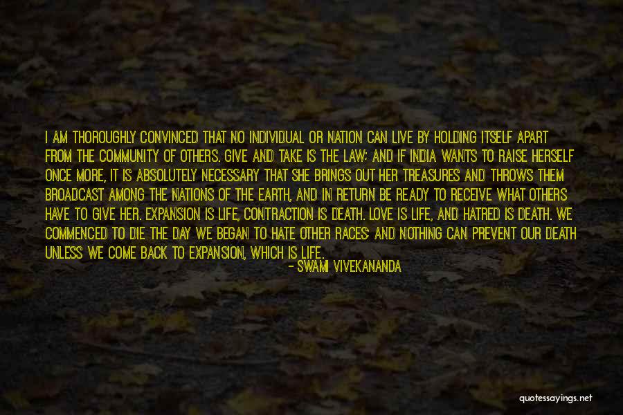 Contraction And Expansion Quotes By Swami Vivekananda Contraction And Expansion Quotes By Swami Vivekananda