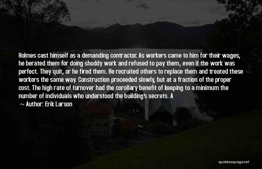 Contractor Quotes By Erik Larson