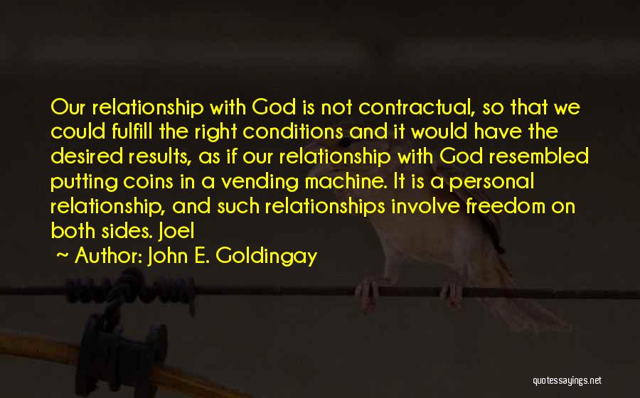 Contractual Quotes By John E. Goldingay