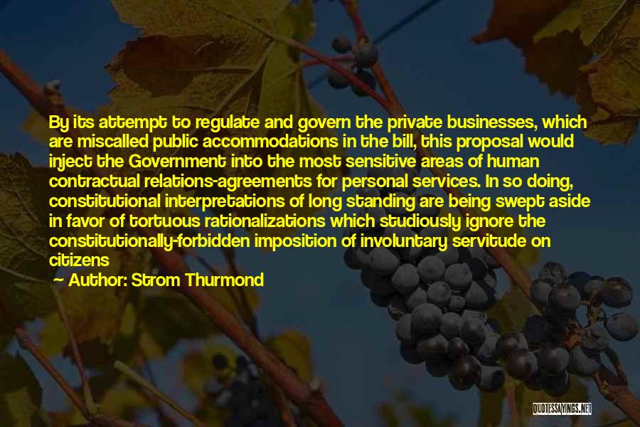 Contractual Quotes By Strom Thurmond