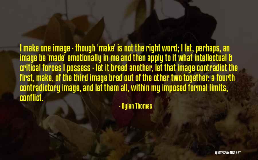 Contradict Quotes By Dylan Thomas