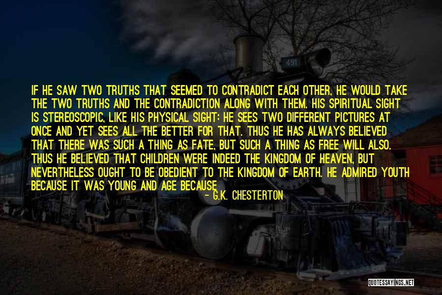 Contradict Quotes By G.K. Chesterton