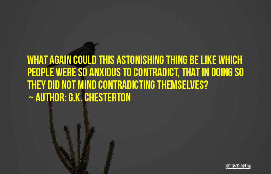 Contradicting Quotes By G.K. Chesterton