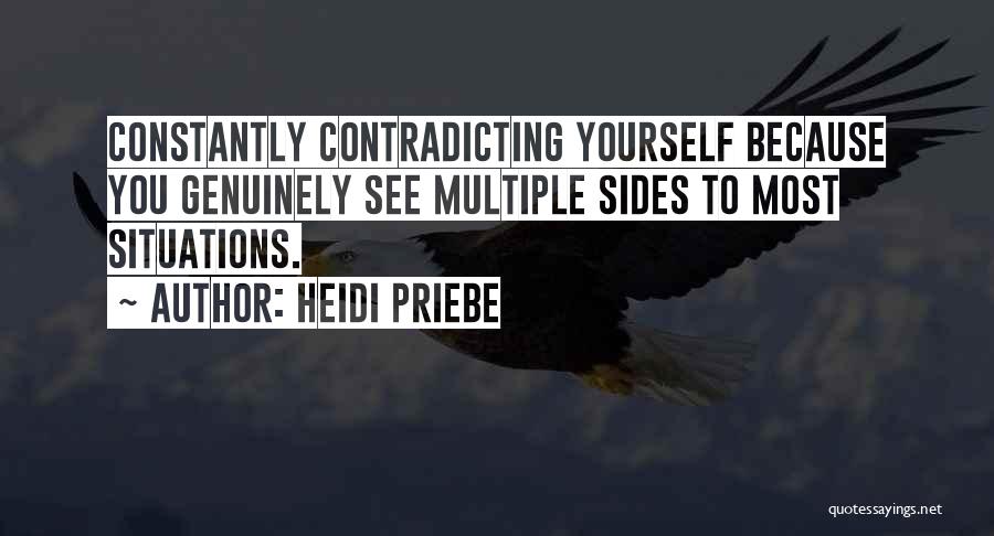 Contradicting Quotes By Heidi Priebe