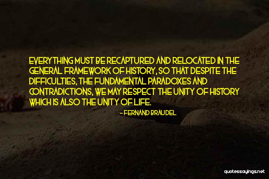 Contradictions In Life Quotes By Fernand Braudel