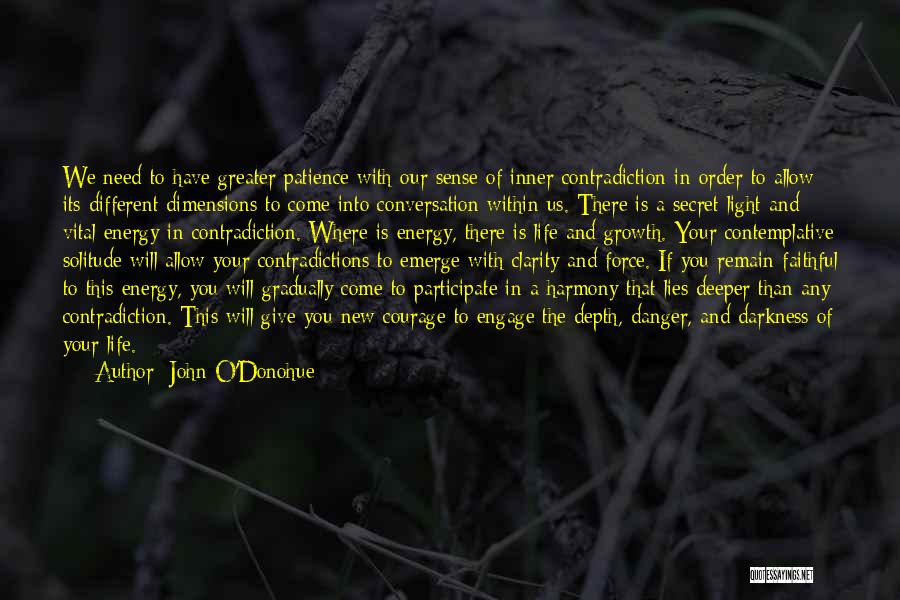 Contradictions In Life Quotes By John O'Donohue