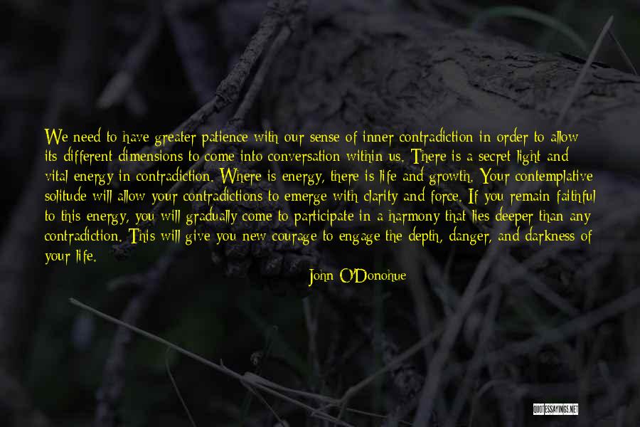 Contradictions In Life Quotes By John O'Donohue